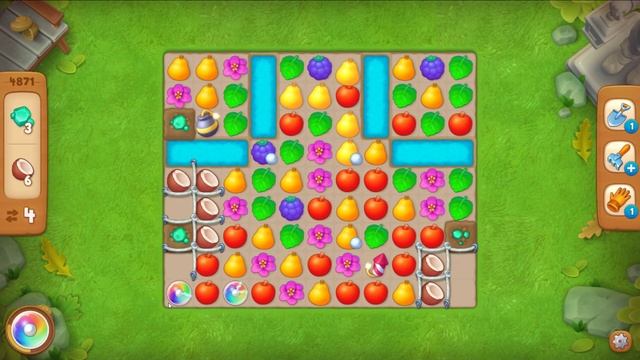 Gardenscapes Садовник ОСТИН #485 (уровни 4865-4877) Завершение события Зимние Игры и Поющая Русалка смотреть онлайн