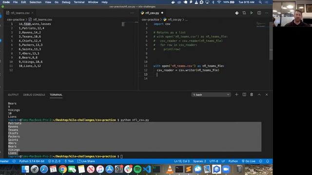 W3D2: Reading & Writing to CSVs (2 of 2) смотреть онлайн