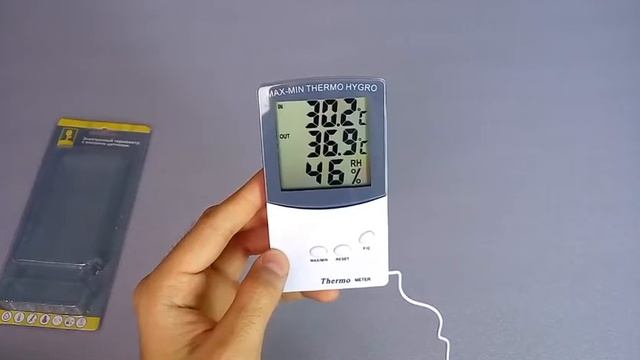 ЭЛЕКТРОННЫЙ ТЕРМОМЕТР С ВНЕШНИМ ДАТЧИКОМ смотреть онлайн