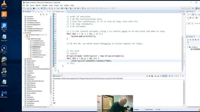 ForLoopDemo смотреть онлайн