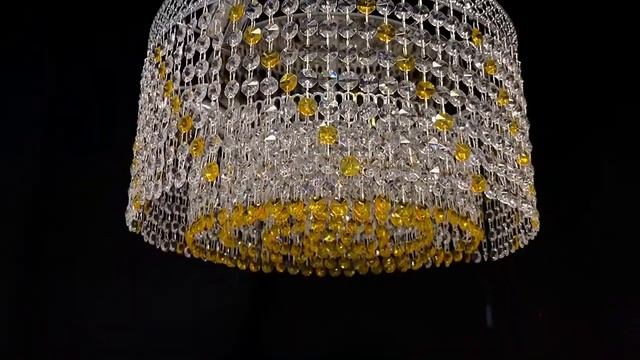 Хрустальная люстра Грета капель 4л.