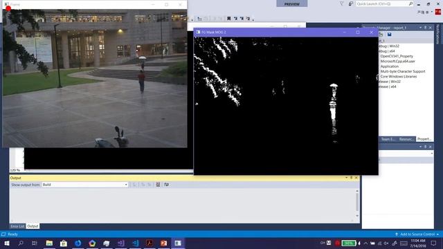 OpenCV Background Subtraction using MOG2 - C++ смотреть онлайн
