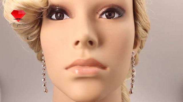 Bije.ru: Серьги с родиевым покрытием и кристаллами Swarovski Ildrien (Илдриен) смотреть онлайн