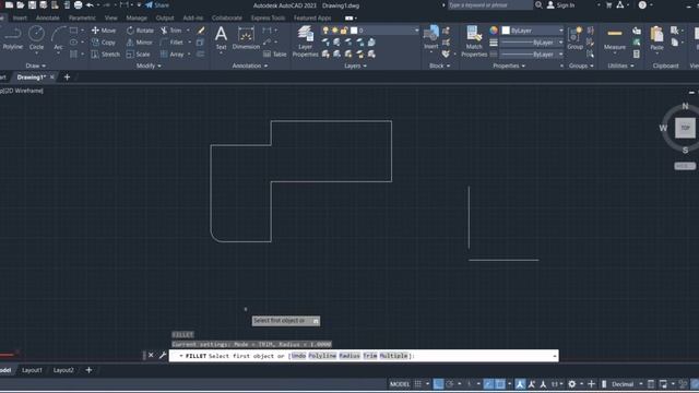 AutoCAD 2023 Help | FILLET (Command) | Autodesk. смотреть онлайн