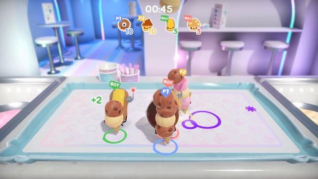 THAT'S THE WAY THE DONUT CRUMBLES - Cake Bash Gameplay (2 Players) смотреть онлайн