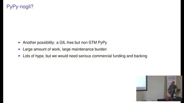 PyPy3, Numpy, and maybe a GIL-less future смотреть онлайн