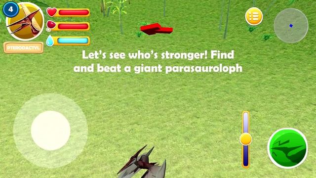 Jurassic Pterodactyl Simulator Be a Flying Dino Android Gameplay HD смотреть онлайн