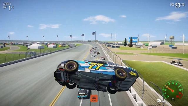 Nascar Heat 2 Crashes #10 (11 MINS LONG!!!)
