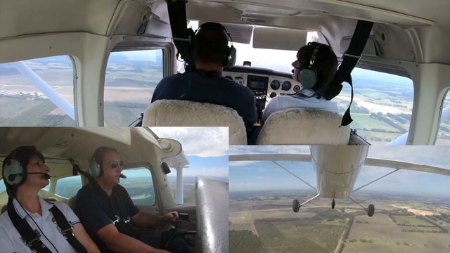 First flying lesson in a Cessna 172 смотреть онлайн