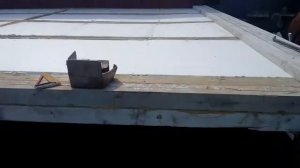 Пирог пола каркасника , утепление пенопластом 150 мм.