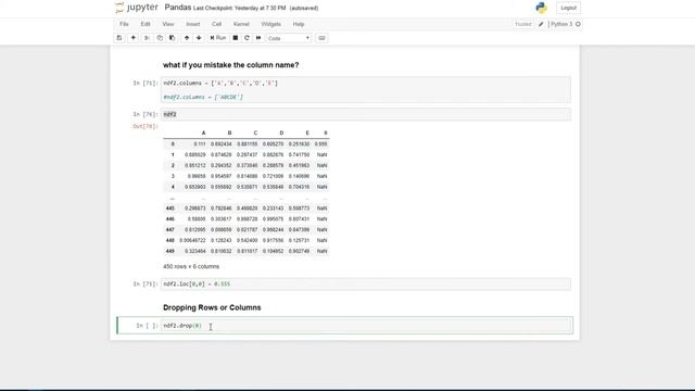 Deleting Rows or Columns | Pandas Tutorial 17.0 смотреть онлайн