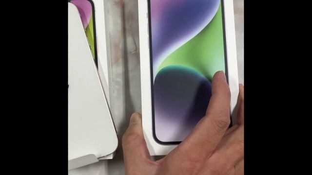 iPhone 14 plus purple and white UNBOXING❕ смотреть онлайн
