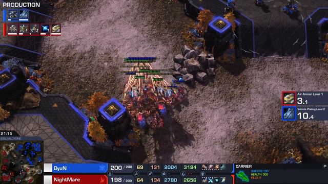 ByuN's BATTLECRUISER ARMY vs Protoss?! (StarCraft 2) смотреть онлайн