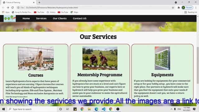 Basic Website For A Farming Company Using HTML and CSS. #FrontEnd Development смотреть онлайн