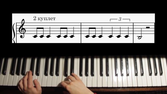 кино - спокойная ночь / разбор на фортепиано (ноты)