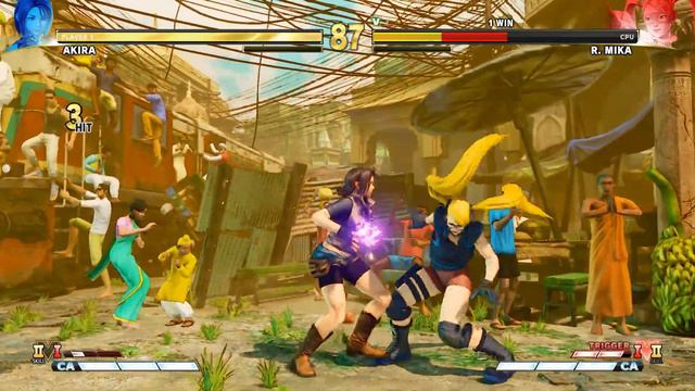 Street Fighter V: CE Akira vs R. Mika PC Mod смотреть онлайн