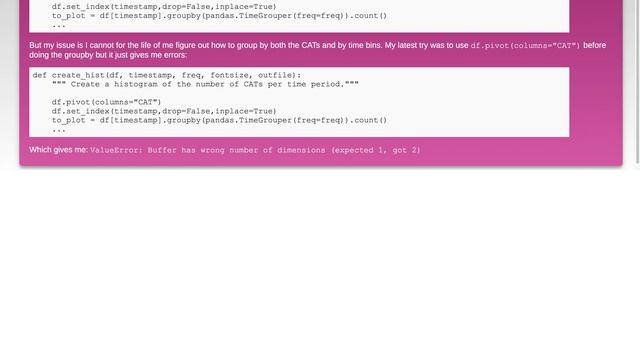 Pandas TimeGrouper and Pivot? смотреть онлайн