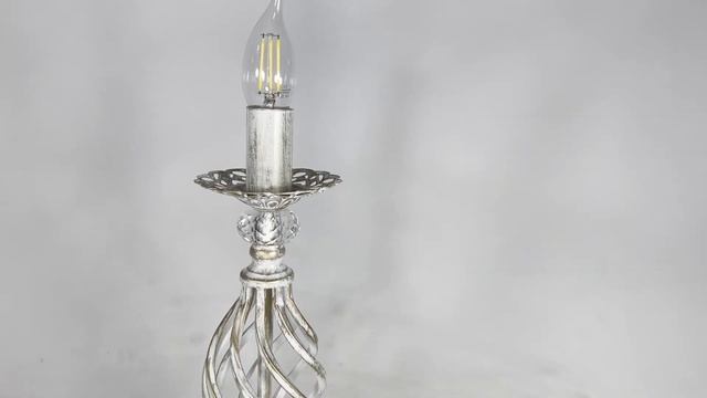 Настольная лампа свеча большая с хрусталем дизайнерская Петрасвет Россия S5091-1.2022 смотреть онлайн