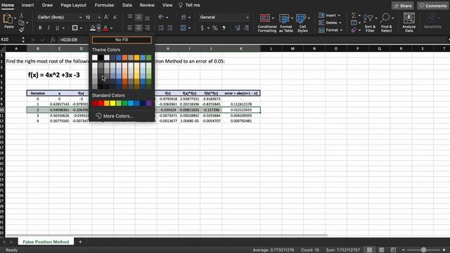 False Position Method In Excel | Numerical Methods смотреть онлайн