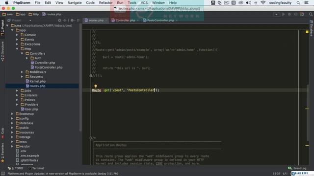 PHP with Laravel for beginners - 12 - Laravel Fundamentals , Controllers - Routing Controllers смотреть онлайн