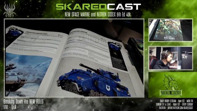 NEW 40k CODEX RELEASE - Necrons and Space Marines - LIVE Stream - смотреть онлайн