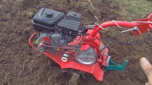 Срезать дёрн мотоблоком, вариант 2-й.