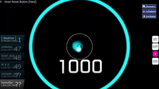 osu! Megpoid GUMI - Jinsei Reset Button [Hard] S смотреть онлайн