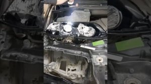 замена линз, чистка фар, BMW X5 E53