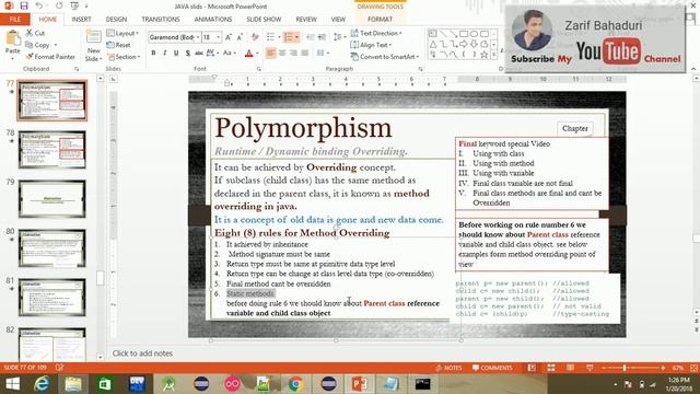 java oop in pashto #62: Method Overriding-4 смотреть онлайн