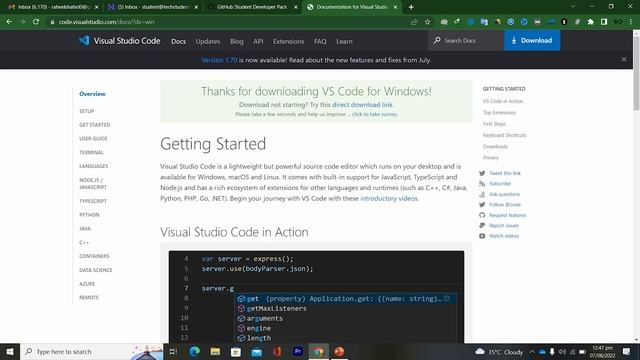 MS Visual Studio Code For Editing | Programming | GitHub Student Developer Pack смотреть онлайн