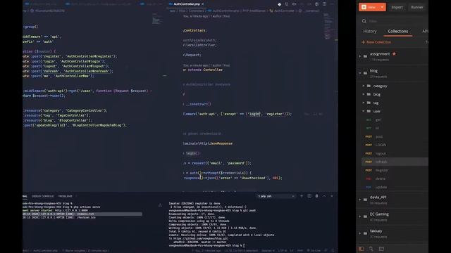 ສອນ Laravel & Vue.js ສຳລັບມືໃຫ່ມ #14 - Logout(), Refresh(),Me() with ( JWT ) Laravel Authenticate смотреть онлайн