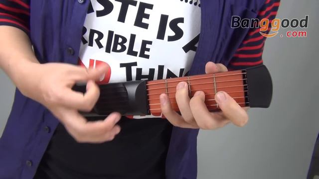 Portable Pocket Guitar Practice Tool Gadget 4 Fret Model For Beginner -- Banggood.com