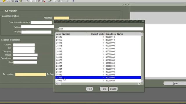 Oracle EBS custom form for fixed assets transfer solution смотреть онлайн