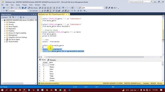 SQL Server - STRING_AGG function in SQL server