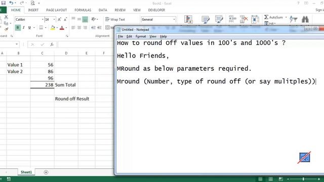Excel - How to round off values in multiples of 100 and 1000 смотреть онлайн