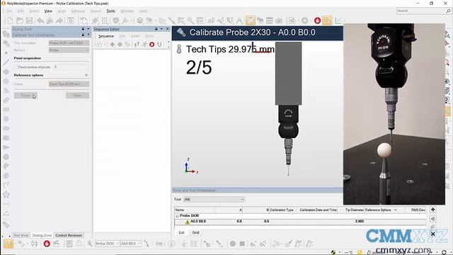 Probe Calibration in Polyworks | CMMXYZ Tech Tips смотреть онлайн