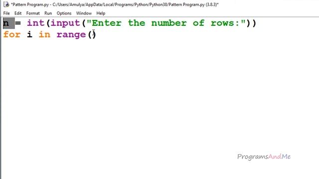 Printing Stars "*" in Right Triangle Shape | Python Pattern Program смотреть онлайн