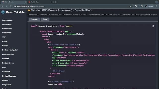 ??? Amazing Tailwind Css Component Library | React Tailmate | Tailwind Components For Reactjs #11 смотреть онлайн