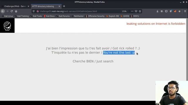 Directory Indexing Challenge Root-Me | Ethical Hacking | 2021 | [HINDI] смотреть онлайн