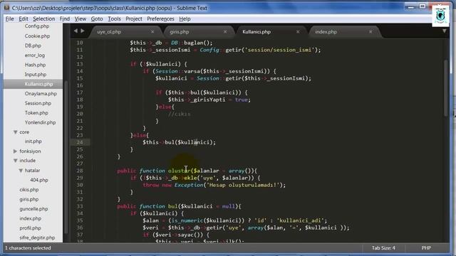 OOP – Nesne Tabanlı Php – Giriş Sistemi 2 – Ders 40 смотреть онлайн