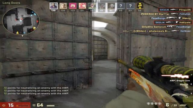 CS:GO AWP Dragon Lore Global Elite Rank WARMONGER SKULM смотреть онлайн