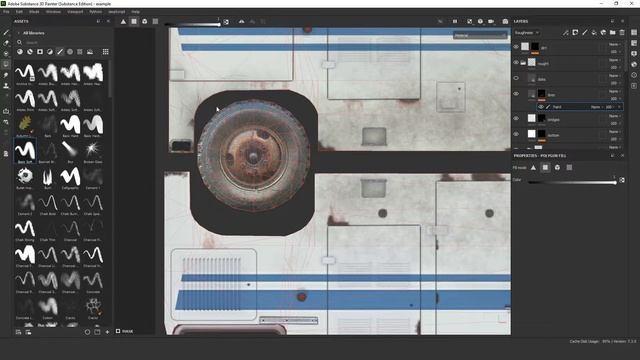Создаём PBR карты из диффузной текстуры в Substance Painter смотреть онлайн