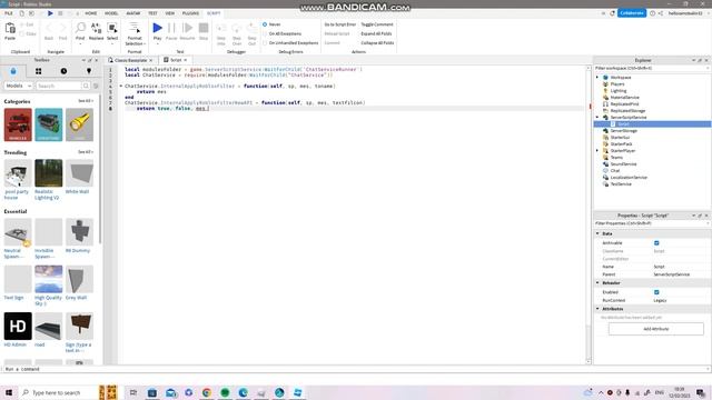 How to disable chat filter in your roblox game! (IN DESC) смотреть онлайн
