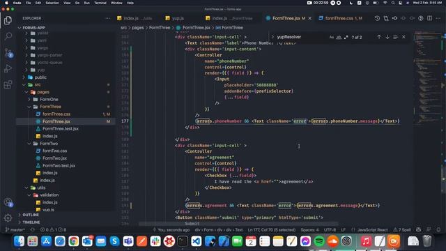 Explain yup validation with react hook form Arabic version смотреть онлайн