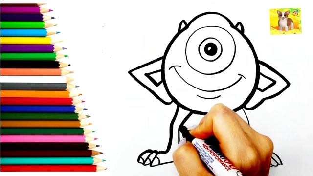 Как нарисовать МОНСТРА.Просто рисовать МОНСТРА#милыерисунки смотреть онлайн