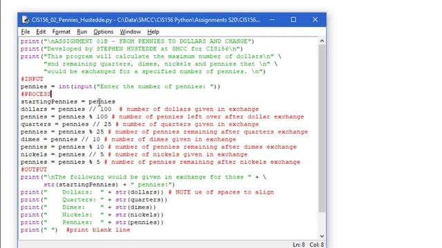 Python 01K Solution Pennies to Dollars and Change смотреть онлайн