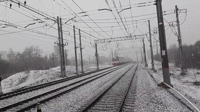 Электропоезд ЭП2Д-0117 станция Кубинка-1 на Москву! 08.04.2021. смотреть онлайн