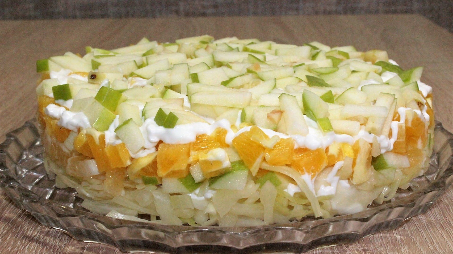 Фруктово-овощной легкий салат - ТРОПИЧЕСКАЯ МЕЧТА смотреть онлайн