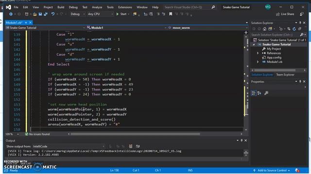 Visual Basic Programming: Creating Snake Console Game - Part 1 смотреть онлайн