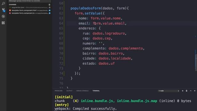 Curso Angular #86: Forms (template driven) Populando campos com setValue e patchValue (CEP) смотреть онлайн